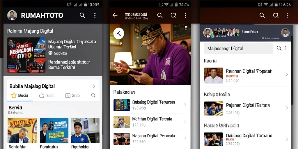 Antarmuka modern dari RUMAHTOTO yang memudahkan akses berita.