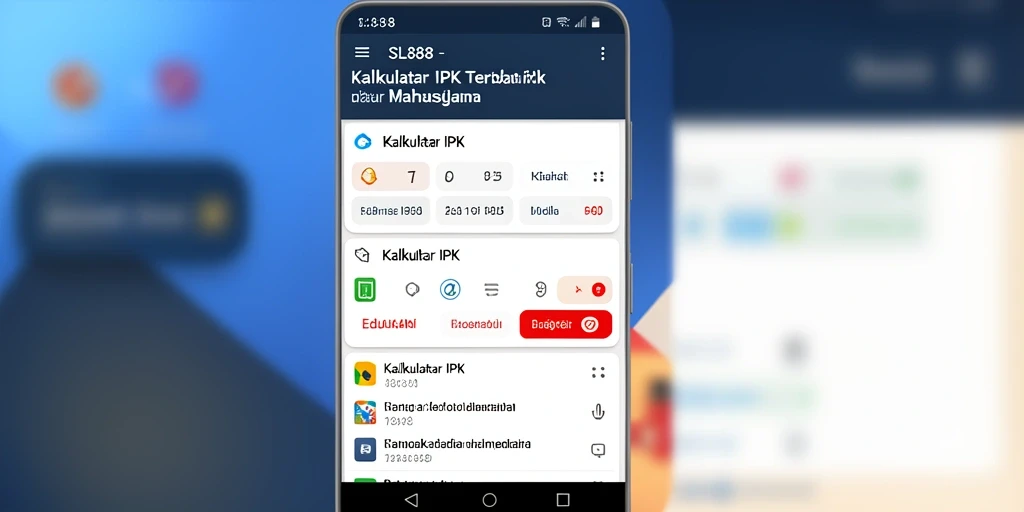 Tampilan antarmuka SL888 dengan fitur Kalkulator IPK yang lengkap dan mudah digunakan.